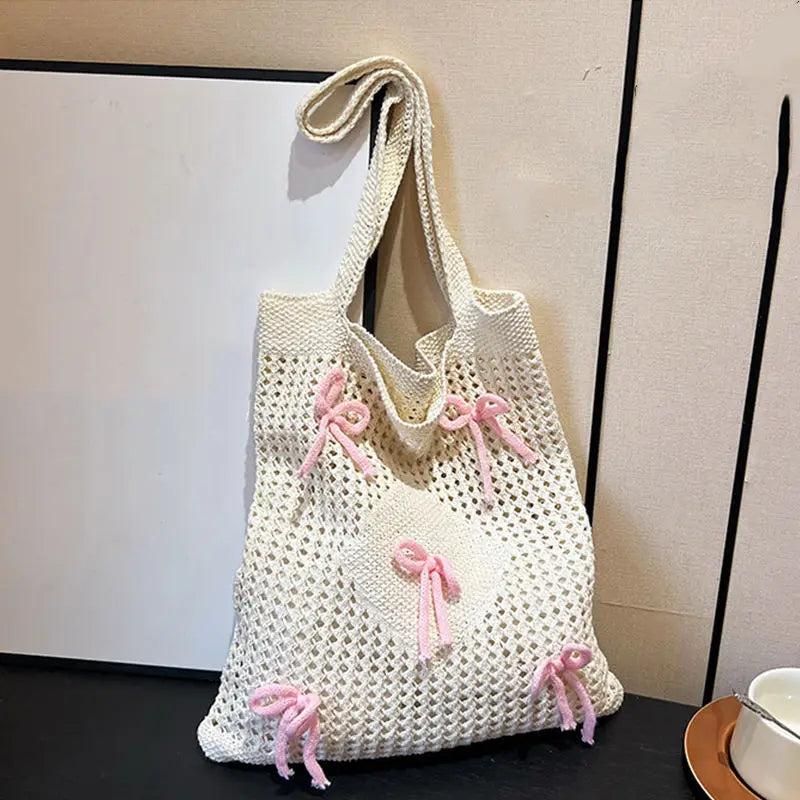 Red Ladies Woven Bag 2025 New Small Fresh Single Shoulder Crossbody Bag Fashion Women's Bag