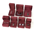 Handmade Ring Bracelet Pendant Flannel Jewelry Box Custom Velvet Jewelry Box with Logo Factory Outlet Packaging