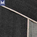 Stock Wholesale 13oz Dark Blue Redline Twill Woven 55% Cotton 45% Hemp Selvedge Denim Fabric for Men Boys Girls Jeans