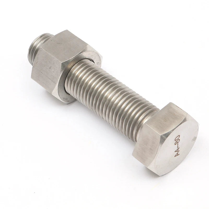 High-quality and Cost-effective DIN933 DIN931 High-tension A4-80 Stainless Steel 316 Hexagon Bolt with Nut
