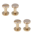 OEM Custom Stainless Steel 10mm Brass Book Binding Screw Chicago Tapping Screws for Flathead Screwdriver