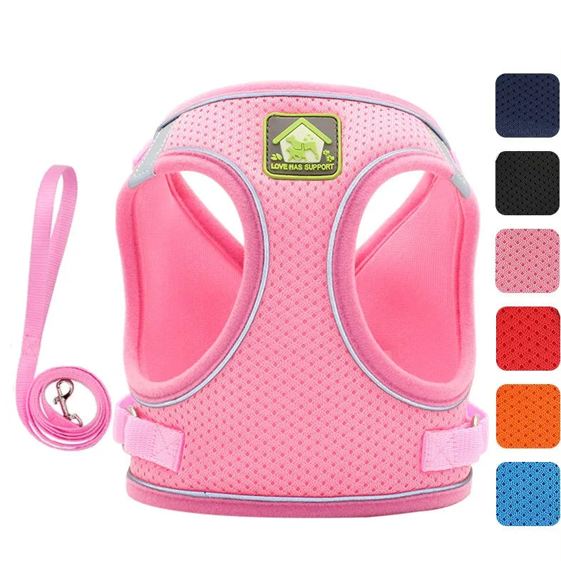 Wholesale Breathable Mesh Reflective Sport Dog Harness