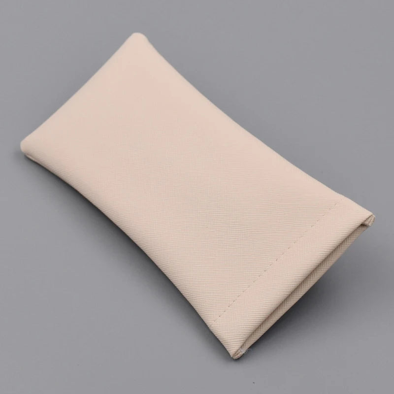 Stock Leather Glasses Cases Solid Color Eyeglasses Cases