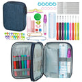 Crochet Hooks Set Knitting Needles Tool Kit with Bag for Beginner Sewing Gift DIY Crochet Yarn Kit with Crochet Hooks