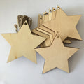 Modern Medium Wooden Star Wall Hanging Christmas Decoration Eco-Friendly Handmade Durable Indoor Living Room Use
