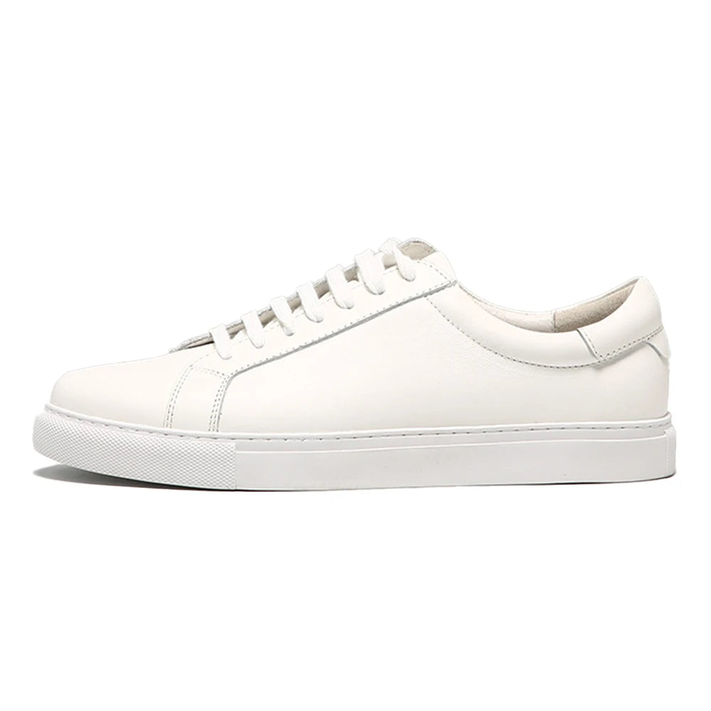 Trendy Genuine Leather Casual Skateboarding Shoes Top Layer Cowhide Sneaker Breathable Durable Men's Flat Shoe Daily Life