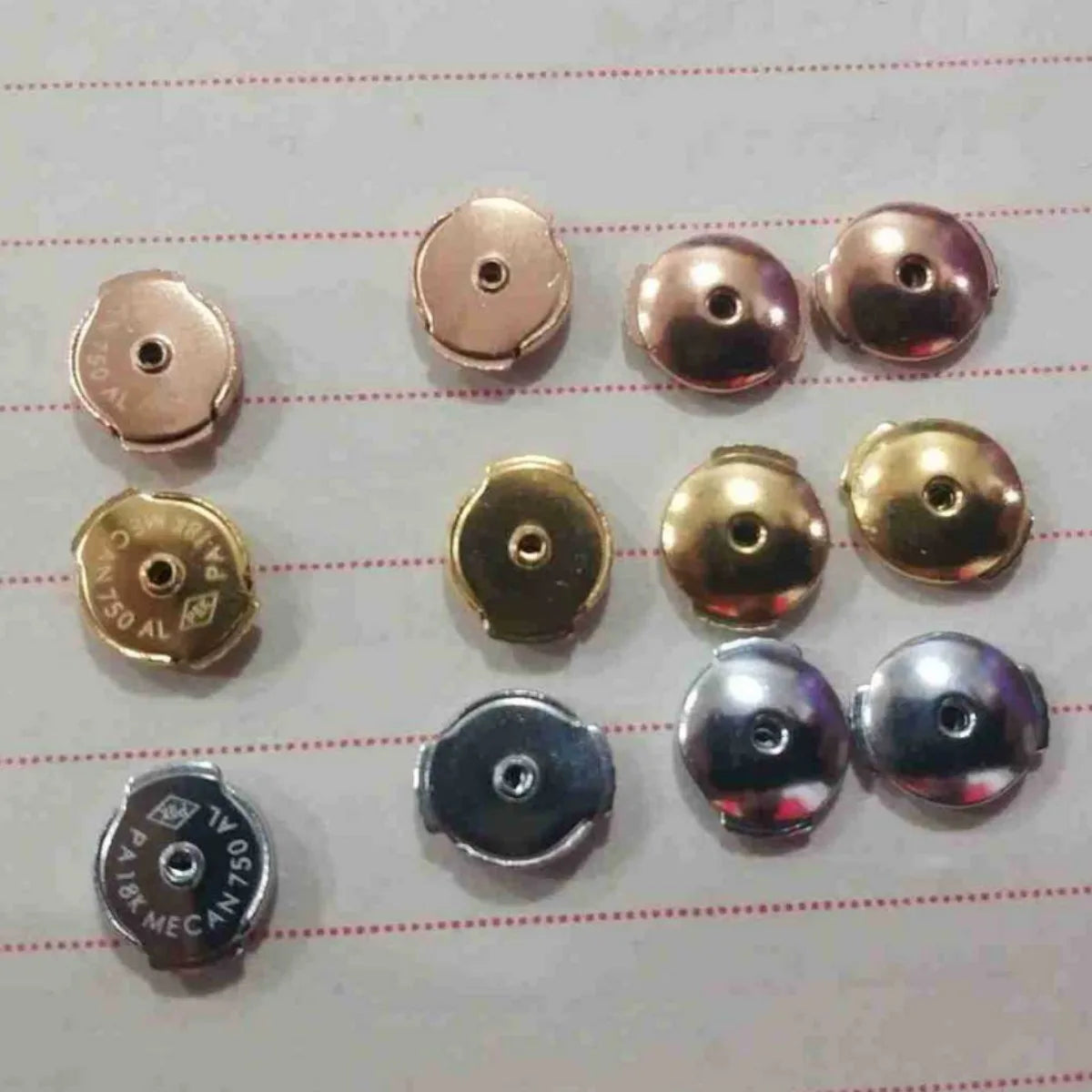 Earring Backs Surgical Stainless Steel Flying Saucer Ear Plug Smooth Accessories Stud Earrings Back