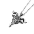 Hot Selling Vintage Satan Goat Stainless Steel Retro Pendant Necklace Jewelry