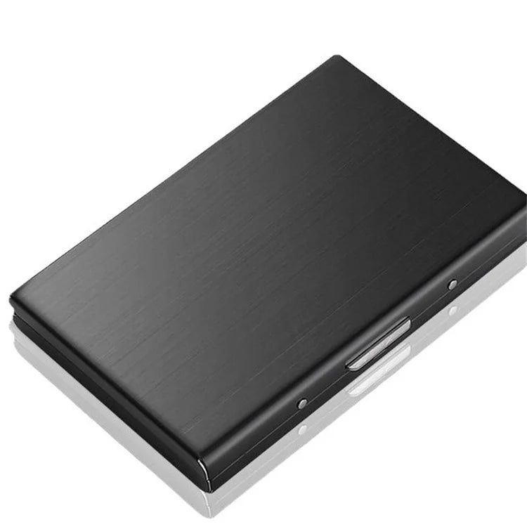 Latest Best Price Yamo Fashion Stainless Steel Anti-Magnetic Business Card Holder with Button Closure Credit Card Case MegaBDM