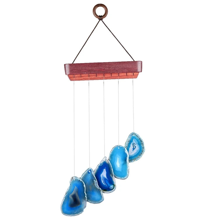 Diy Crystal Wholesale Bulk Gemstone Agate Slices Agate Plate Wind Chime for Souvenir Gifts Home Decoration