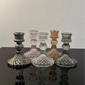 Crystal Glass Candle Holder Decorate Glass Decorations Nordic Candle Stick Holder Decorative Candle Stand