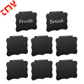 Removable Kitchen Pantry Black Chalk Board Plastic Bin Clip Labels for Storage Baskets