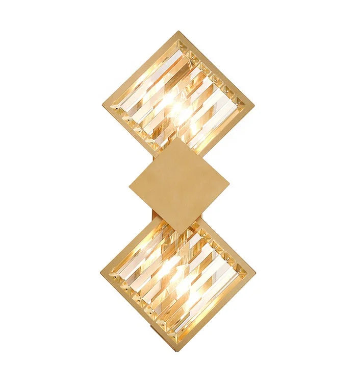 Nordic Light Living Room Bedroom Minimalist Stainless Steel Crystal Wall Lamp
