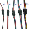 2pin 3pin 4pin 5pin 6pin JST SM LED Connectors Male Female Connector for WS2812B  WS2811 Addressable LED Pixel Strip Lights