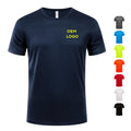 Oem Odm Custom Print Plain Blank Sportswear Fitted T-Shirts Polyester White Sports Gym Run Quick Dry Men T Shirt for Men