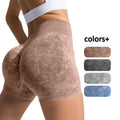 Sand Wash Custom Logo Seamless High Waist Sexy Scrunch Butt Lift Gym Running Women's Yoga Biker Shorts