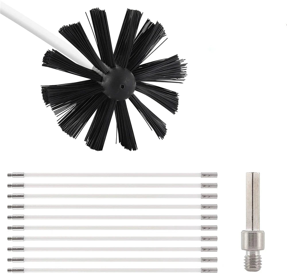 Hot Selling Home Dryer Cleaner Chimney Brush Durable Nylon Duct Cleaning Tools