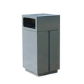 Outdoor Steel Garbage Trash Can Outside Street Municipal Metal Rubbish Litter Bin Airport Public Commercial Recycle Dust Bin