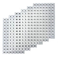 Wholesale Printed Design Waterproof Size Label Sticker 20 mm Round Number Clothing Size Sticker for Clothes