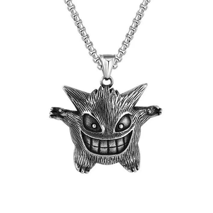 New Hot Selling Hip-hop Accessories Small Demons and Monsters Hip-hop Men's Stainless Steel Necklace Wholesale