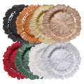 Wholesale Luxury Glass Skirt Swing Under Crystal Color Enamel Technique Charger Plate for Wedding Party Table Decor