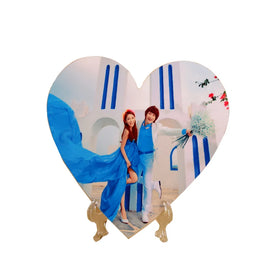 CZ-0809 Wholesale Sublimation Printing Heart Shape Floor Tile Ceramic Customized Blanks Ceramic Wall Tile Porcelain Tile