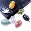 Hongzhuo Natural Chakra Crystal 925 Sterling Silver Handmade Irregular Stone Pendant Jewelry Pendant for Woman Jewelry
