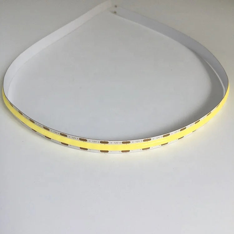 5m 12V COB LED Strip Light Soft Flexible Ribbon Tape Seamless Linear Light 10W 8mm Per Cut IP67
