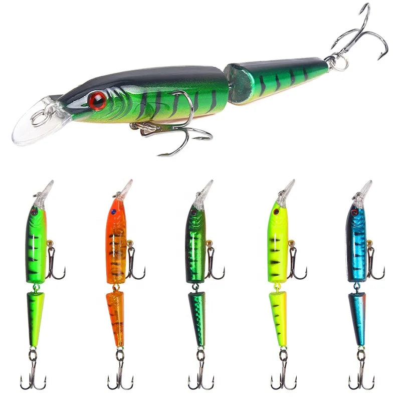 Two Segmented 10.5cm/9g Joint Fish  Hard Baits Minnow Artificial Bait Fishing Lure