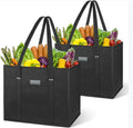 Tough Premium Quality Water-Resistant Shopping Bag Heavy Load Grocery Shopping Container with Reinforced Rivets for Picnics