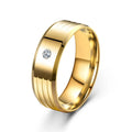 Fashion Jewelry Versatile Titanium Steel Men Ring Luxury Designer Temperament Couple Diamond Ring