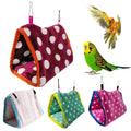 Parrot Cotton Hammock - Winter Pet Cotton Nest for Warmth Triangle Design Toy.