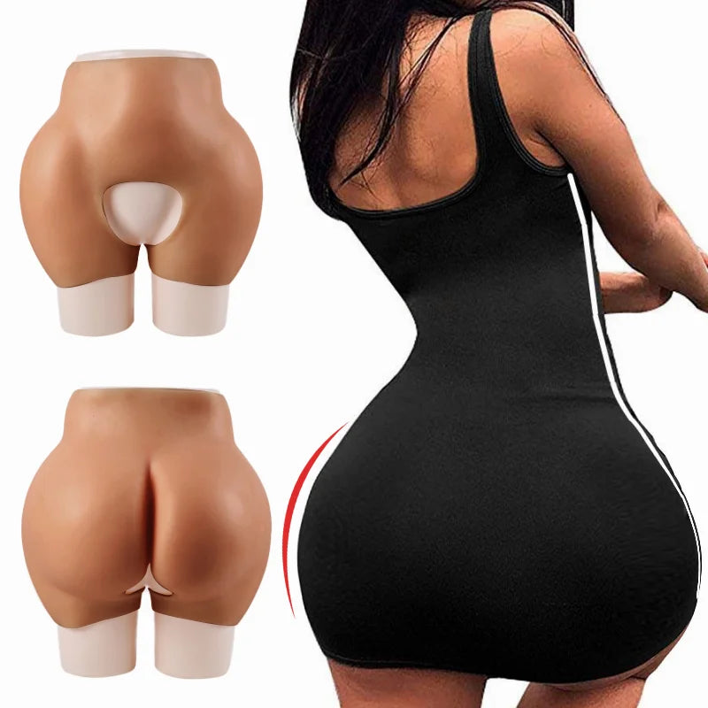 Silicone Butt Artificial Open Crotch Hip Lifter False Buttock Silicone Hips and Butt Lifter Bum Lift Shaper Silicone Bum