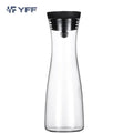 800ml1200ml1800mlBorosilicate Glass Pitcher with Lid Water Carafe Jug for Hot/Cold Water Ice Tea and Juice Beverage