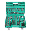 Set of 172pcs Professional Auto Repair Combination Tool Kits Cr-V Box Spanner Socket Wrench Screwdriver Bits for Cars&Bicycles