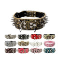 Wolf Tooth Spike Pet Collar Anti-bite Rivet Leather Dog Accessories Collars for Medium and Large Dogs