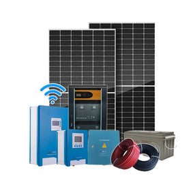 Residential Hybrid Grid Stackable IP65 Lithium Battery Energy Storage System with Solar Panels for Household Electric Backup