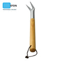 Hot Selling Pizza Spinner Aluminum Alloy Pizza Hook Short Wood HandleTool Baking Supplies