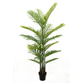 Dongguan Manufacturer 150CM 5FT High Simulation Cheap Artificial Areca Palm Tree Ornamental Fake Plant in Pot for Backyard Decor