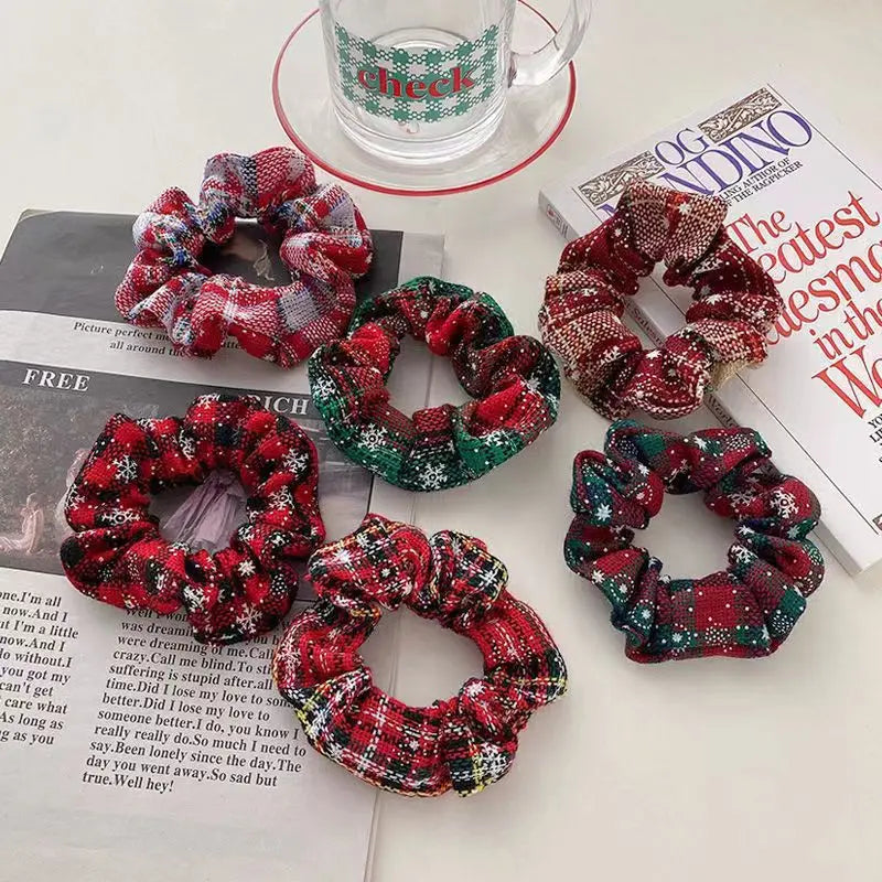 FanYue Cheap Christmas Hair Scrunchies 2022 Scrunchies Por Mayor Trendy Cute Hair Ties Chouchou Wholesale