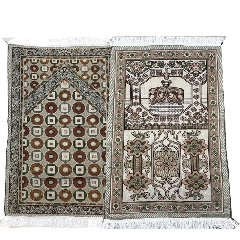 Prayer Mat Portable Braided Designs Pray Rugs Travel Rug Muslim Worship Muslin Blanket Towel with Free Sample Available