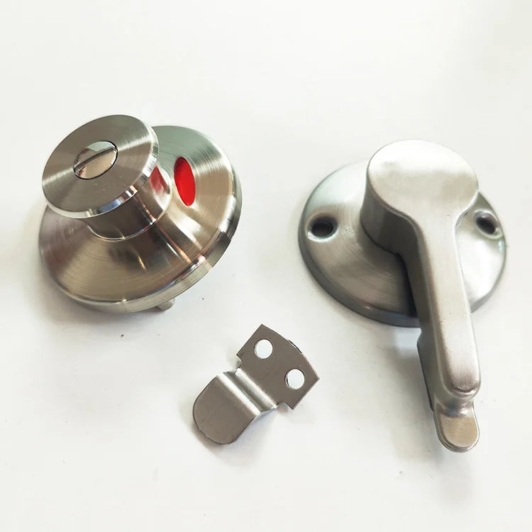 Factory Heavy Duty Hardware Zinc Alloy Toilet Cubicle Partition Indicator Door Locks for Public WC