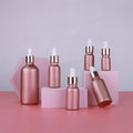 Essential Oil Packaging 5ml 10ml 15ml 20ml 30ml 50ml 100ml Cherry Powder Rose Glass Dropper Bottle