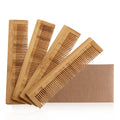 Private Label Bamboo Comb Portable Eco Friendly Hotel Supplies Disposable Rectangular Bamboo Handle Bamboo Comb