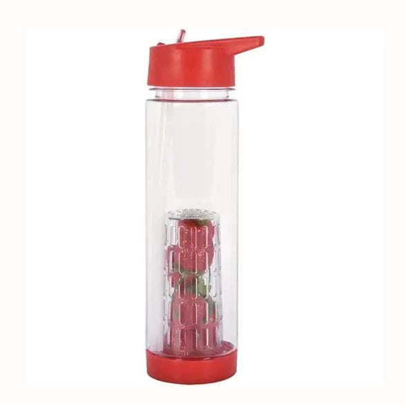 700ml Popular Plastic Fruit Juice Water Bottles with Fruit Infuser and OEM logo BPA Free