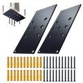 2x4 4x4 Deck Railing Post Anchor Base Plate Bracket Steel Joint Flat Mending Repair Plate Corner Brace