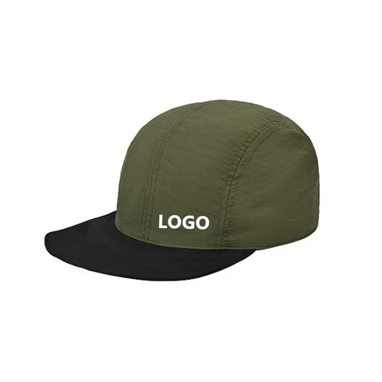 Custom Logo Outdoor 100% Polyester Mesh Quick Dry 4 Panels Mountaineering Hiking Color Blocking Reversible Unisex Sports Cap
