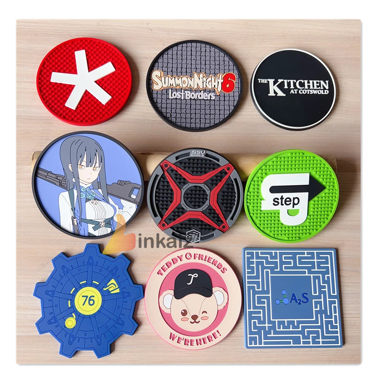 2026 New Product Factory Custom Desk coaster Wholesale Silicone Soft Pvc Rubber Cup Drink coaster