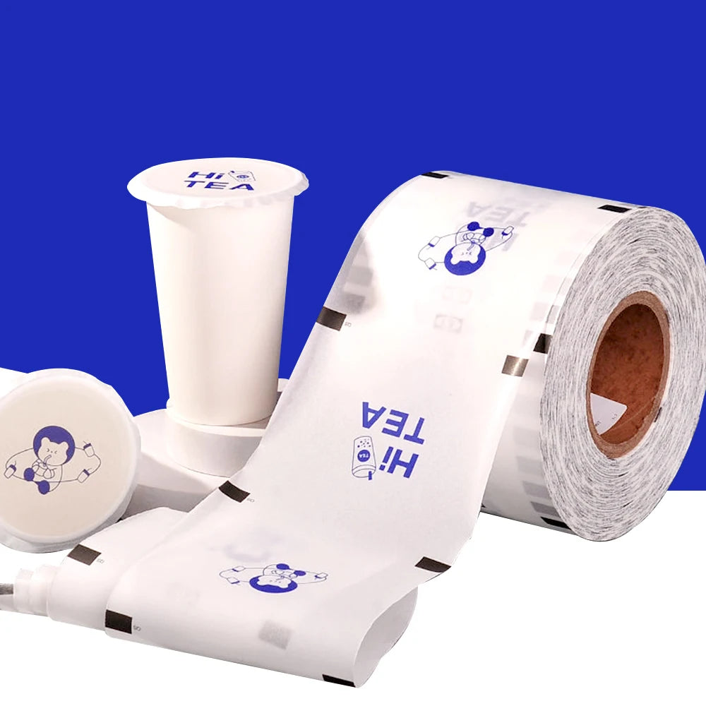 Bubble Tea Coffee Juice Beverage Cup Sealer Sealing Film for PP Plastic Cups Soft Transparent Seal Film 3000pcs