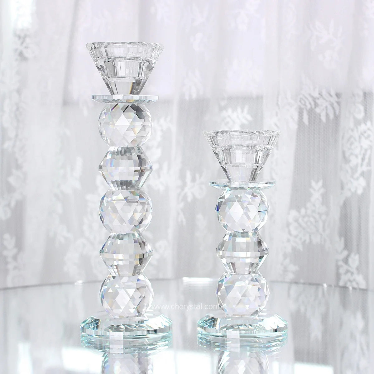 European Style Simple Modern Crystal Candelabra for Wedding Christmas Easter Valentine's Day Home Decoration Handmade